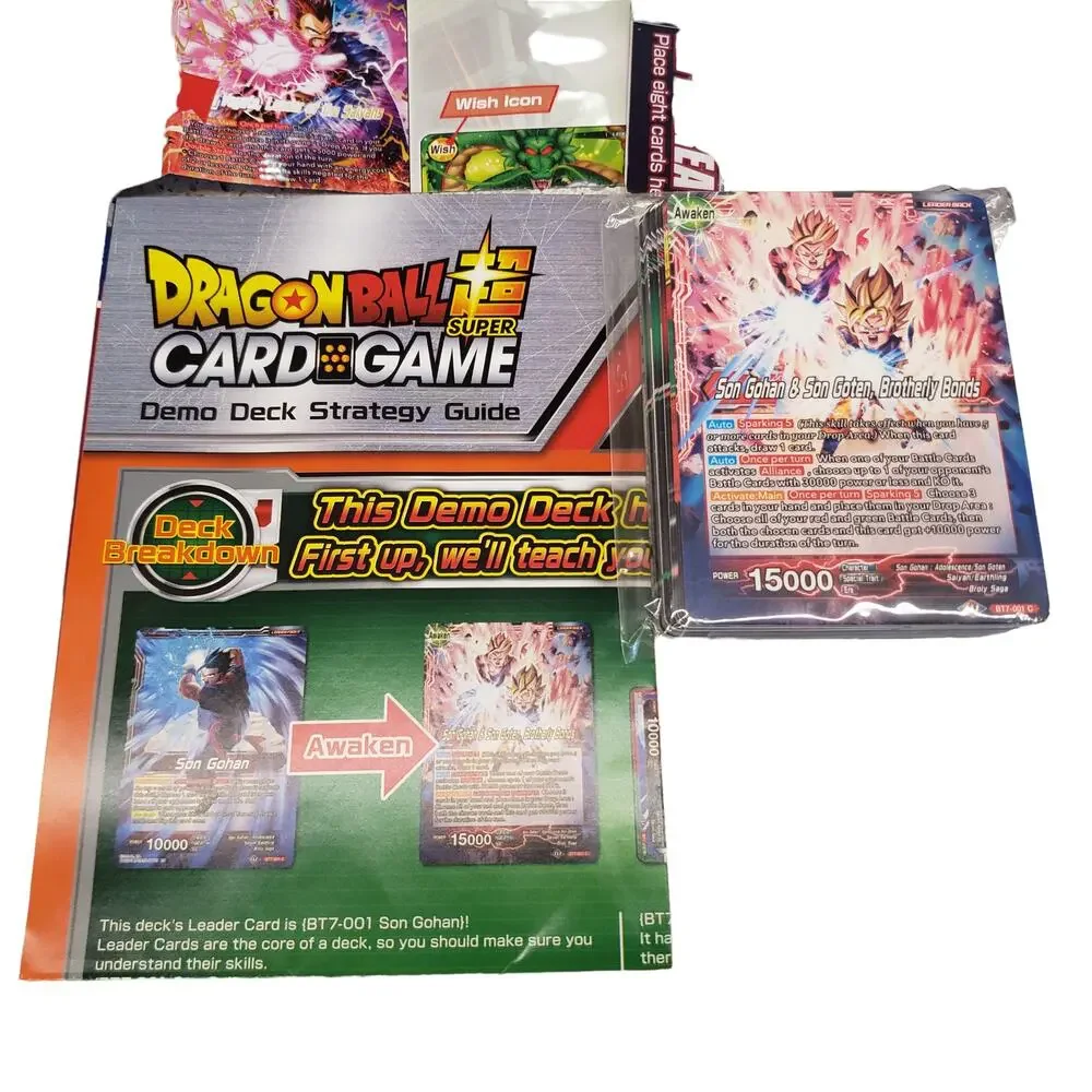 Dragon Ball Z Card Game Demo Pack Deck Strategy Guide NEW